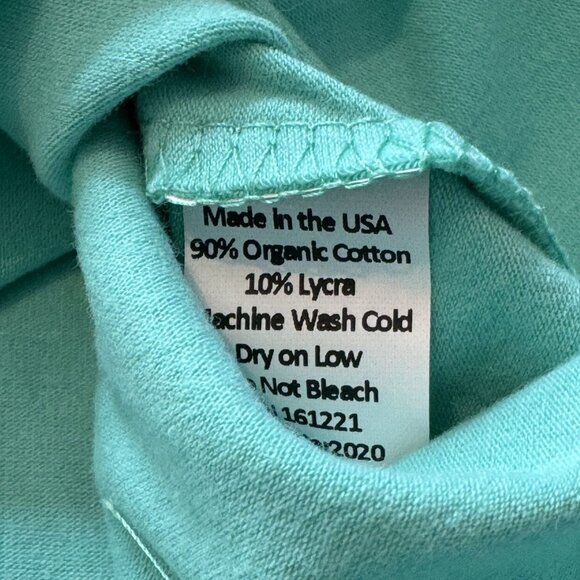 NWT Gus + Steel Mint Basic Tee 6/7 - Picture 4 of 4